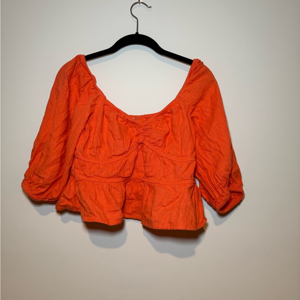 A new day Orange Women's crop Top